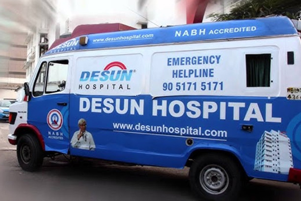 Desun 24x7 emergency ambulance service.